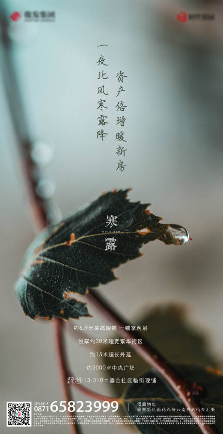 源文件下載【房地產寒露節氣海報手機端】編號：13570000640896044
