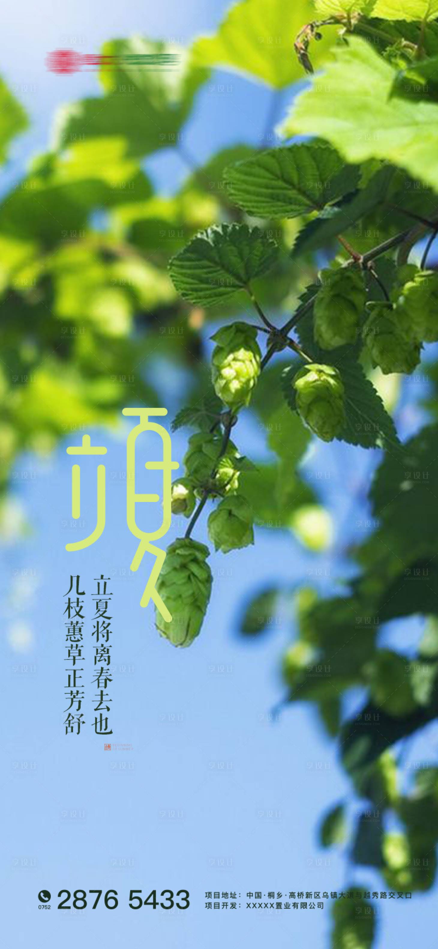 源文件下載【享設計】搜索編號：19210000774181475【地產立夏清新節(jié)氣海報】