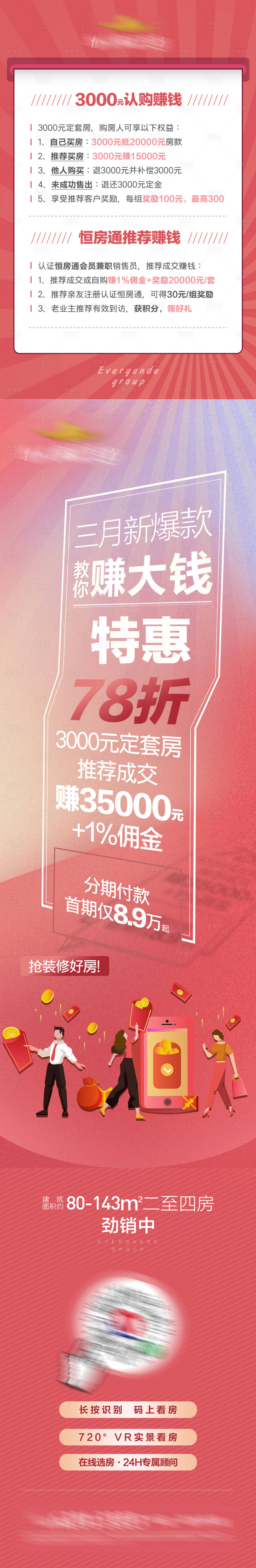 源文件下载【地产促销微信长图海报】编号：91420000671871783