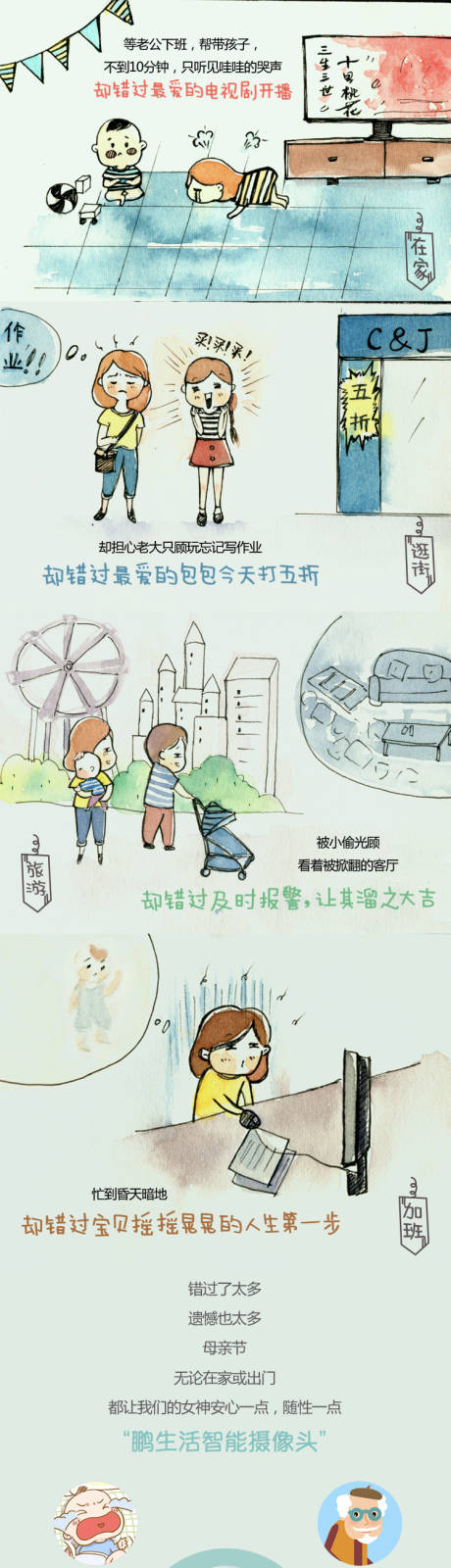 源文件下载【母亲节产品漫画微信长图】编号：20200414232541829