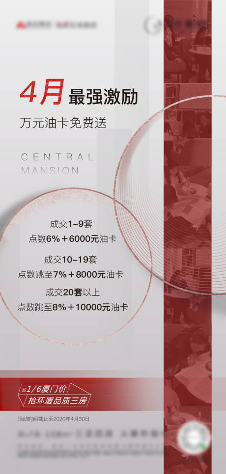 源文件下载【地产激励送油卡海报】编号：20200406224326731