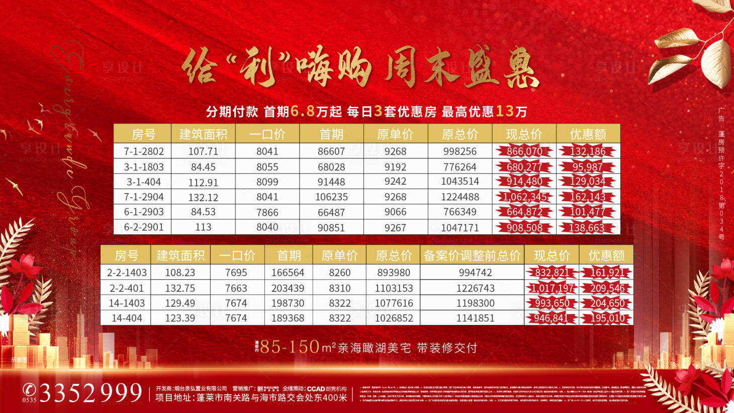 源文件下载【周末促销特价房海报展板】编号：54730000789637118