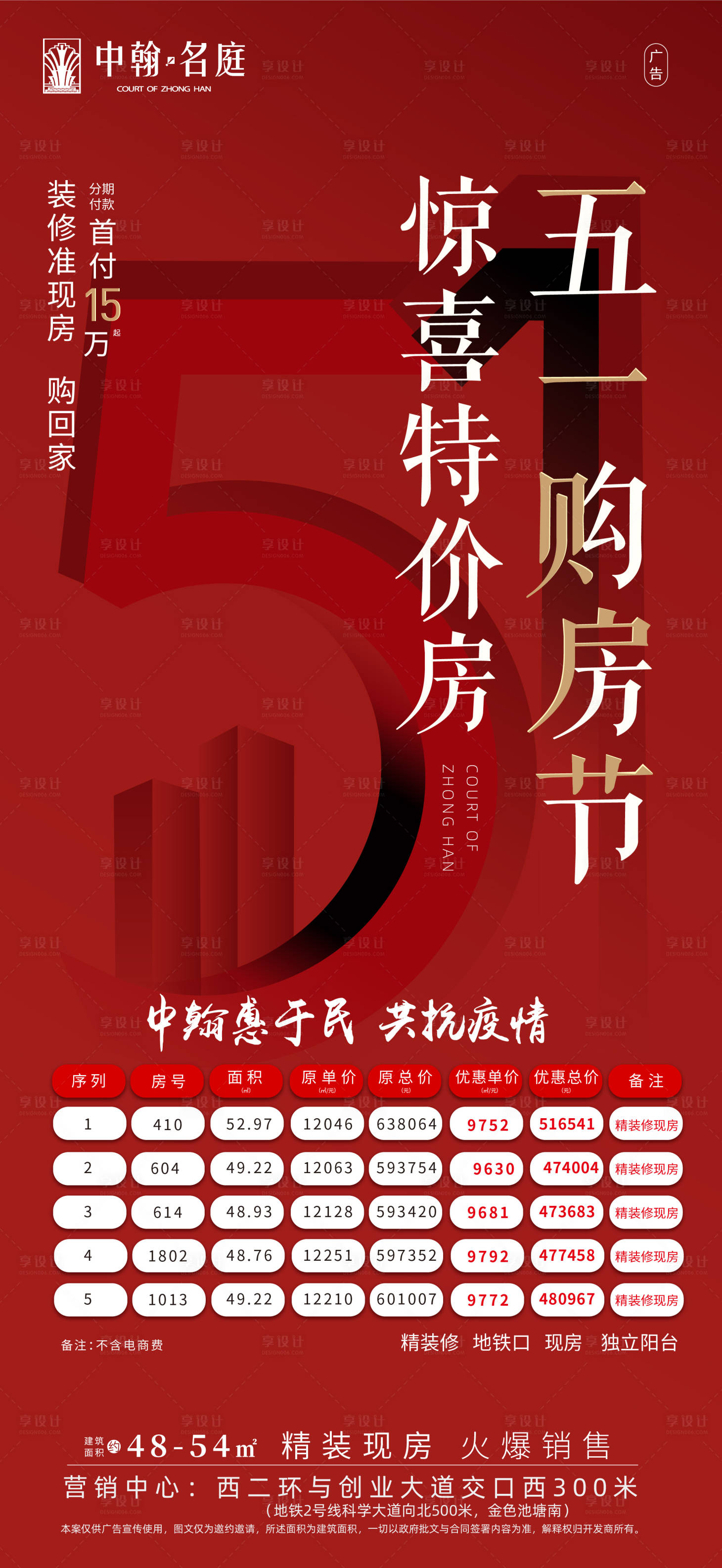 源文件下载【地产五一购房节活动移动端海报】编号：66610000805063102
