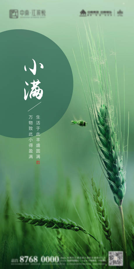 源文件下载【房地产节气小满微信海报】编号：44990000724006525