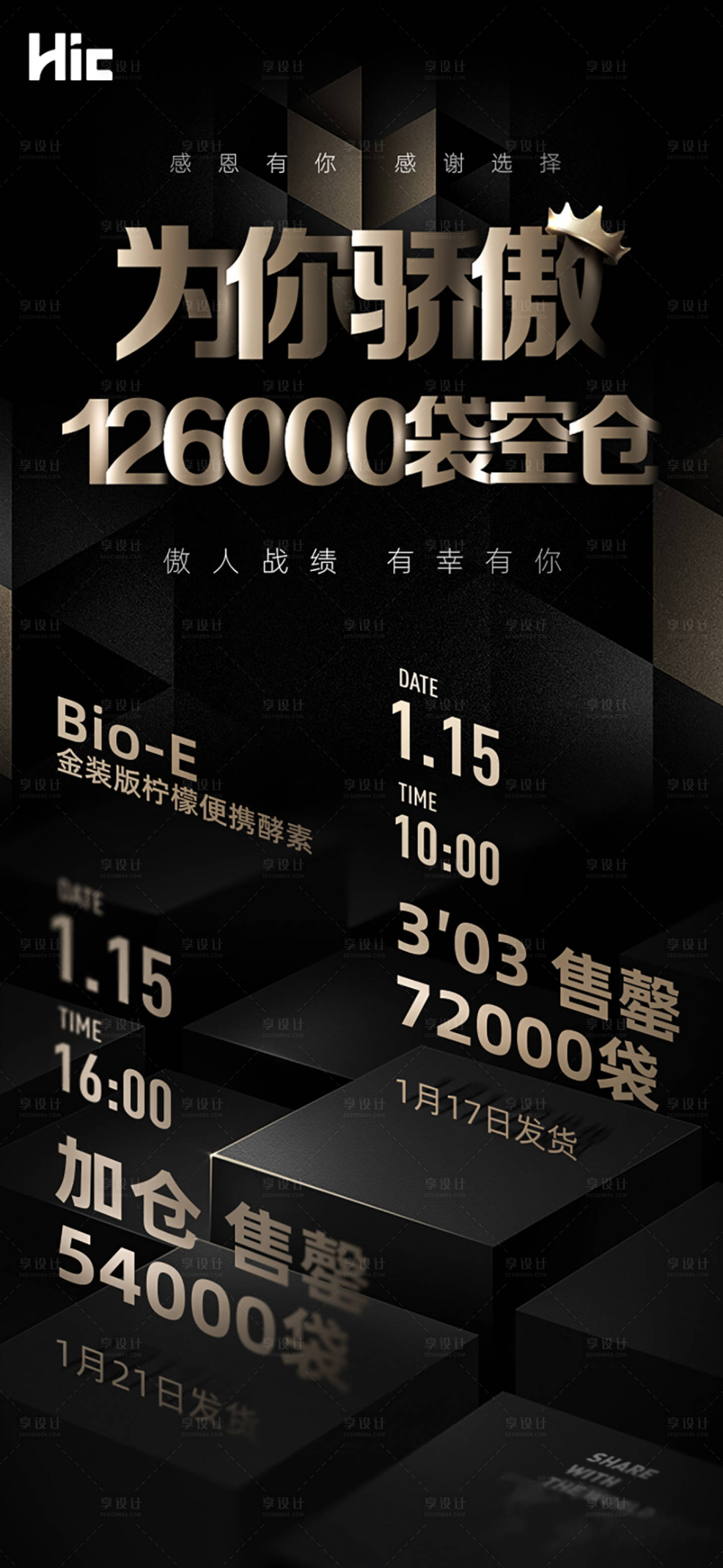 源文件下載【享設計】搜索編號：85640000806814411【銷售數據黑金海報】