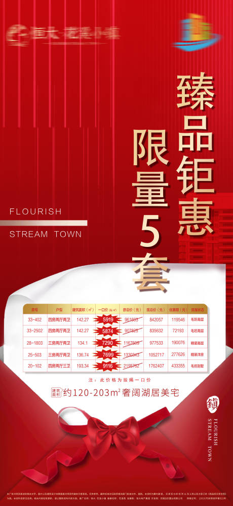 源文件下載【地產(chǎn)特價房鉅惠紅金海報】編號：28730000817257926