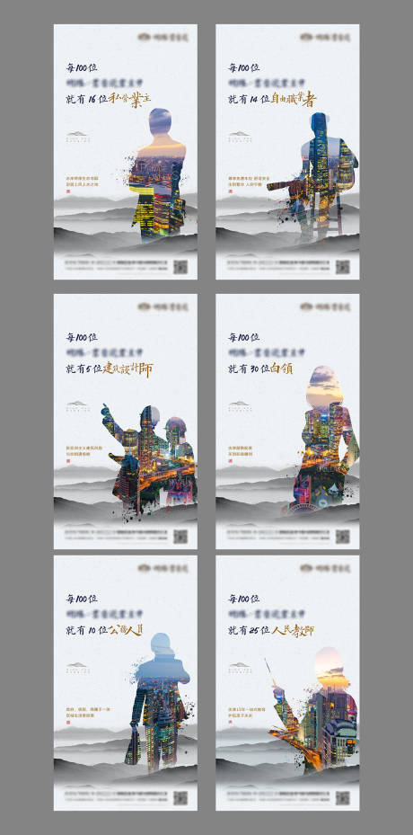 源文件下载【享设计】搜索编号：57490000736892816【房地产城市剪影系列单图海报】