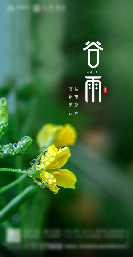 源文件下载【享设计】搜索编号：77910000715807152【地产谷雨节气海报】