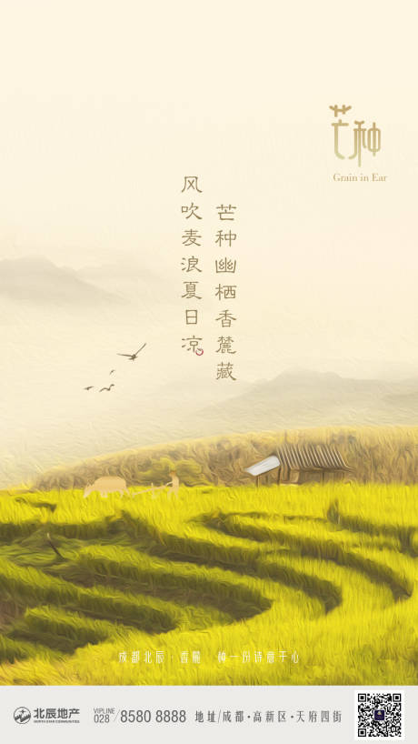 源文件下载【地产芒种节气海报】编号：82530000803808283