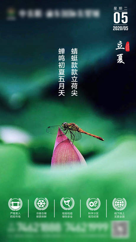 源文件下載【享設計】搜索編號：23430000812109898【立夏節氣移動端海報】