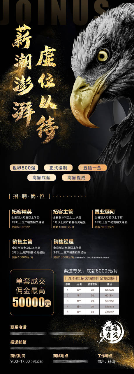 源文件下载【地产招聘海报】编号：87520000791651023