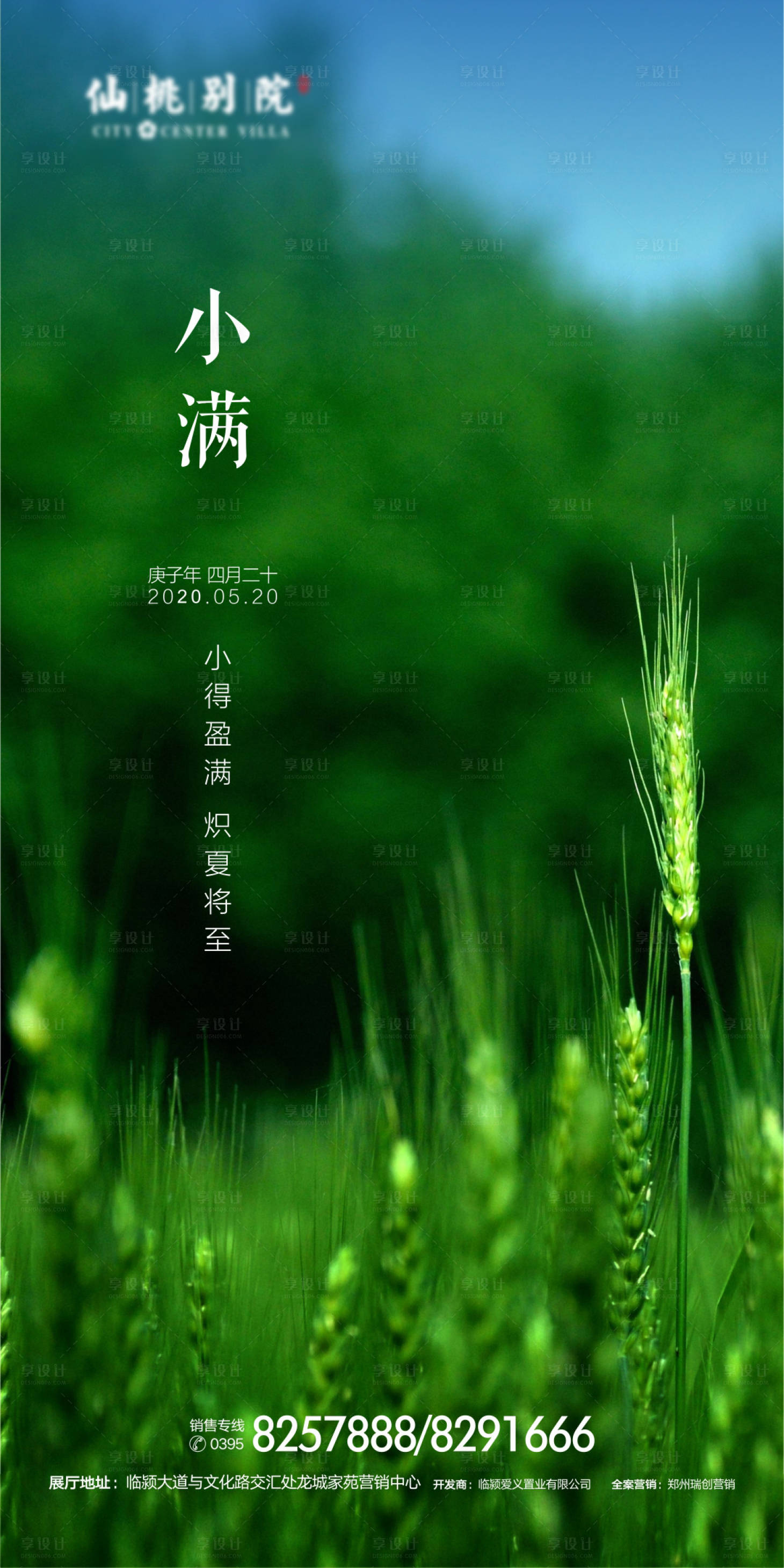 源文件下載【房地產小滿節氣海報】編號：48380000652782621
