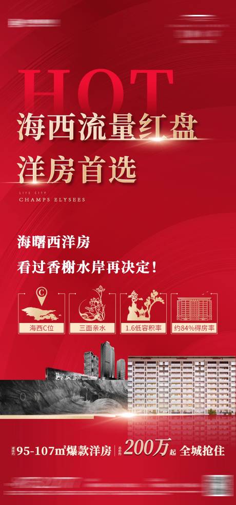 源文件下载【房地产红盘价值点热销海报】编号：60110000817841064