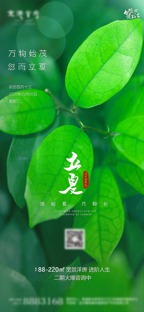 源文件下载【立夏小清新节气海报】编号：75150000778214589