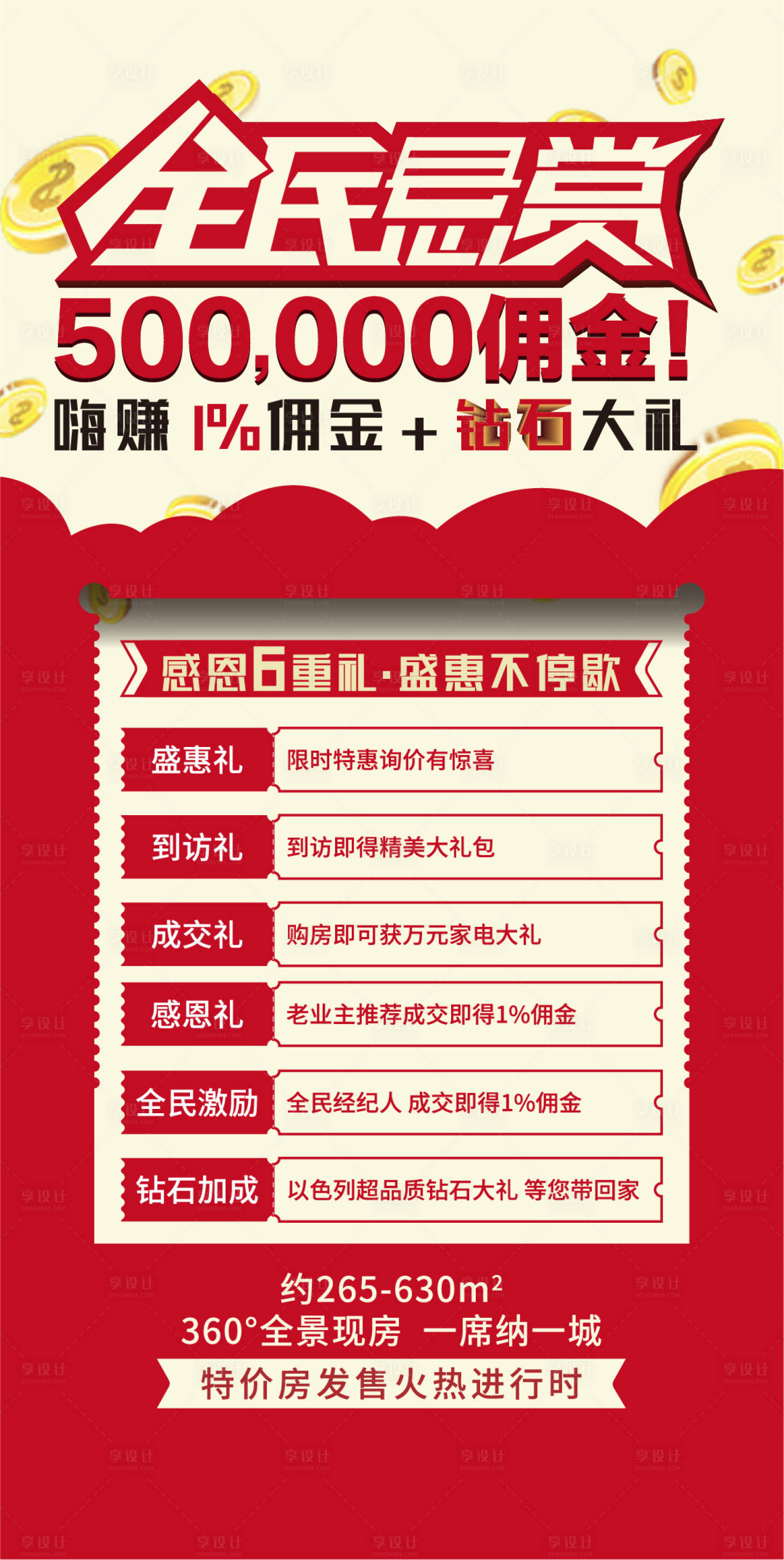 源文件下載【全民營銷五重禮海報】編號：63530000909368021