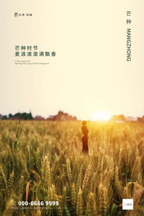 源文件下载【麦田二十四节气芒种橙色】编号：99130000869923302