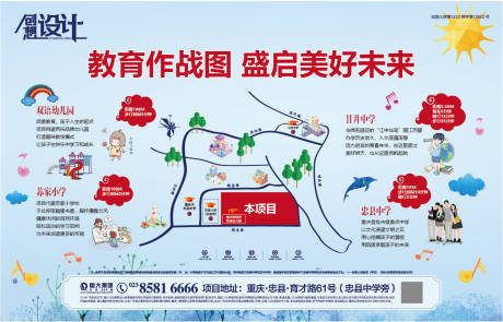 源文件下载【教育作战地图广告展板】编号：76740000856127739