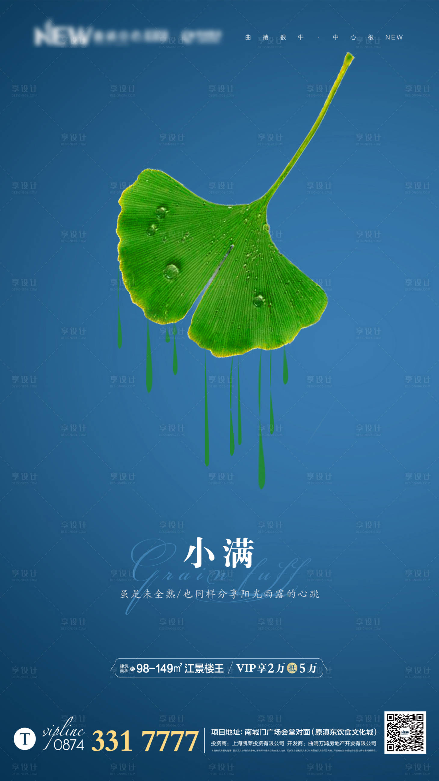 源文件下载【地产小满节气海报】编号：12930000917557689