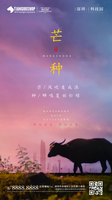 源文件下载【房地产二十四节气芒种海报】编号：62550001010657414