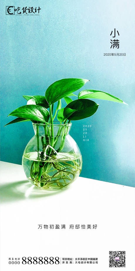 源文件下載【小滿地產海報】編號：51020000884141708