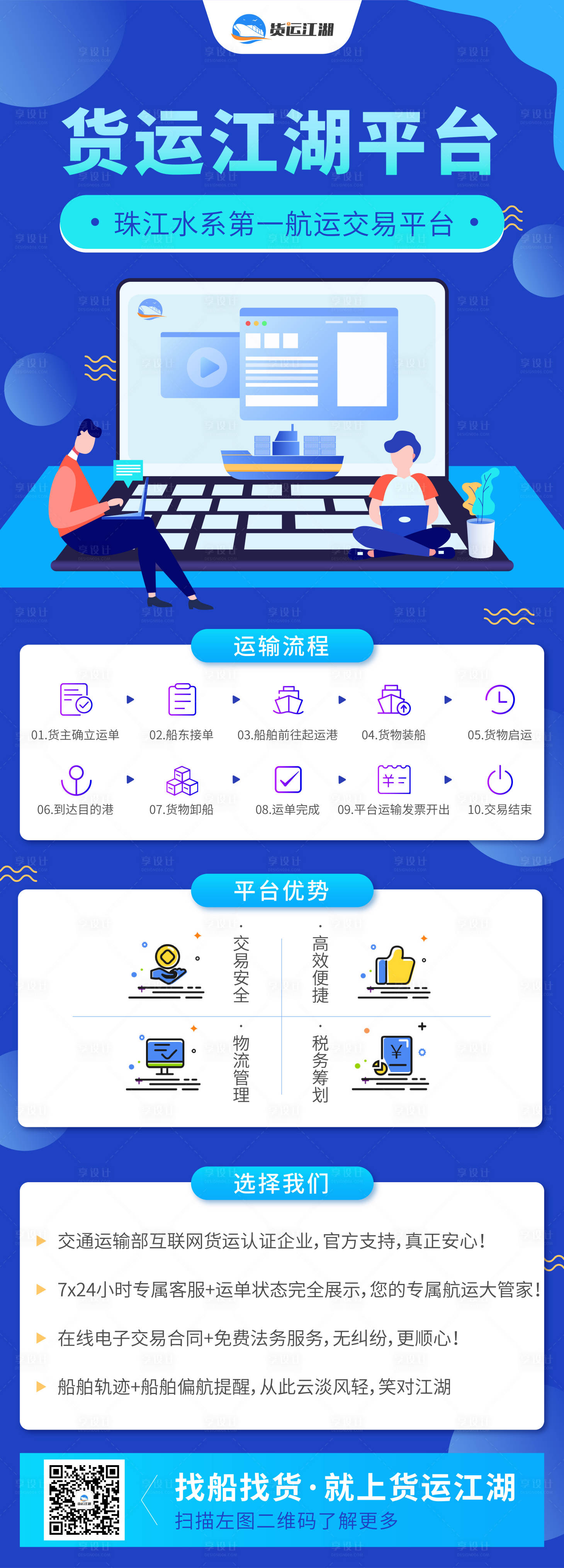 源文件下载【货运企业平台介绍详海报】编号：23240000974555491