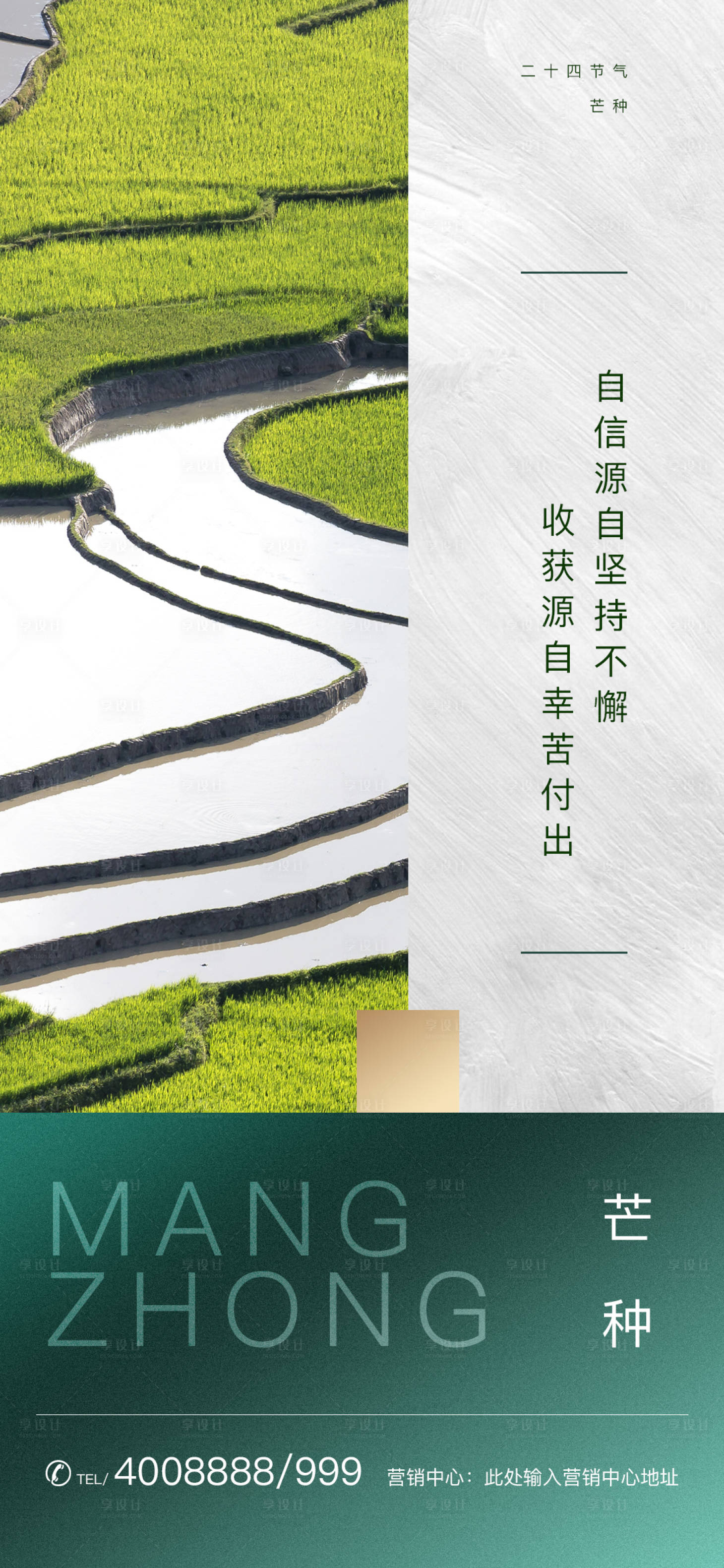 源文件下载【享设计】搜索编号：44230000955646977【房地产芒种节气海报】