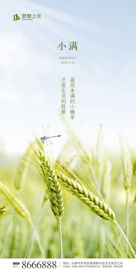 源文件下载【享设计】搜索编号：30960000928953039【二十四节气小满海报】