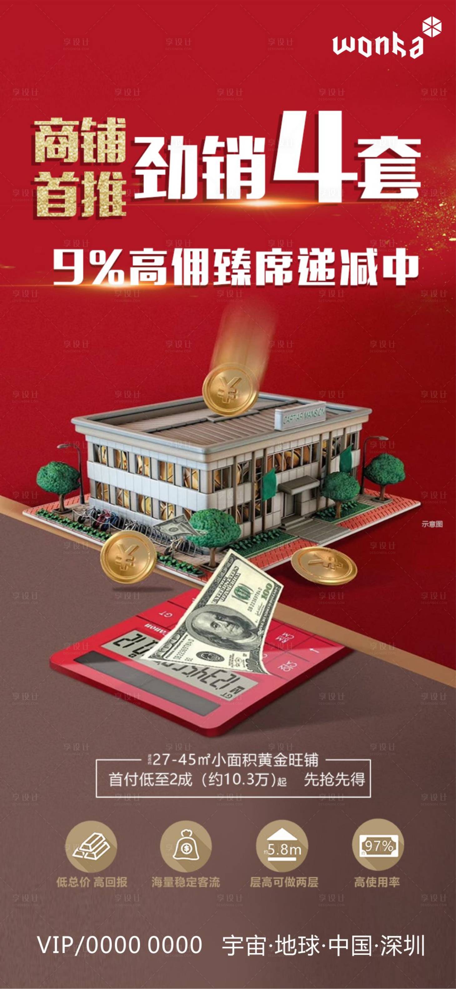 源文件下载【房地产商铺投资价值点海报】编号：35620001022983775