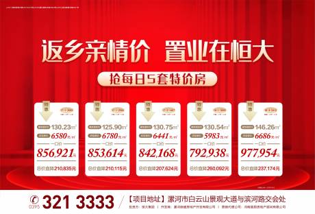 源文件下载【地产返乡置业特价房海报】编号：72350000830544297