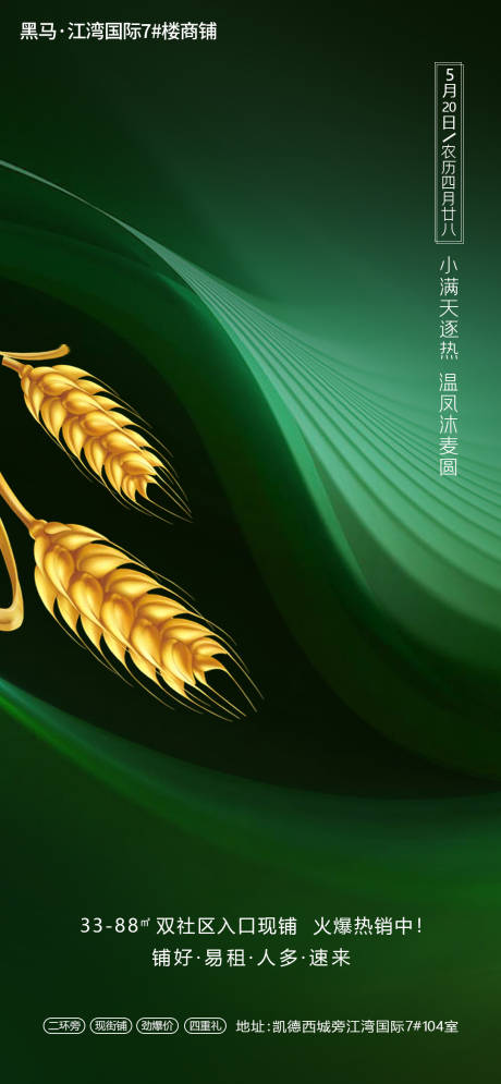 源文件下載【小滿節氣海報】編號：43500000887902366