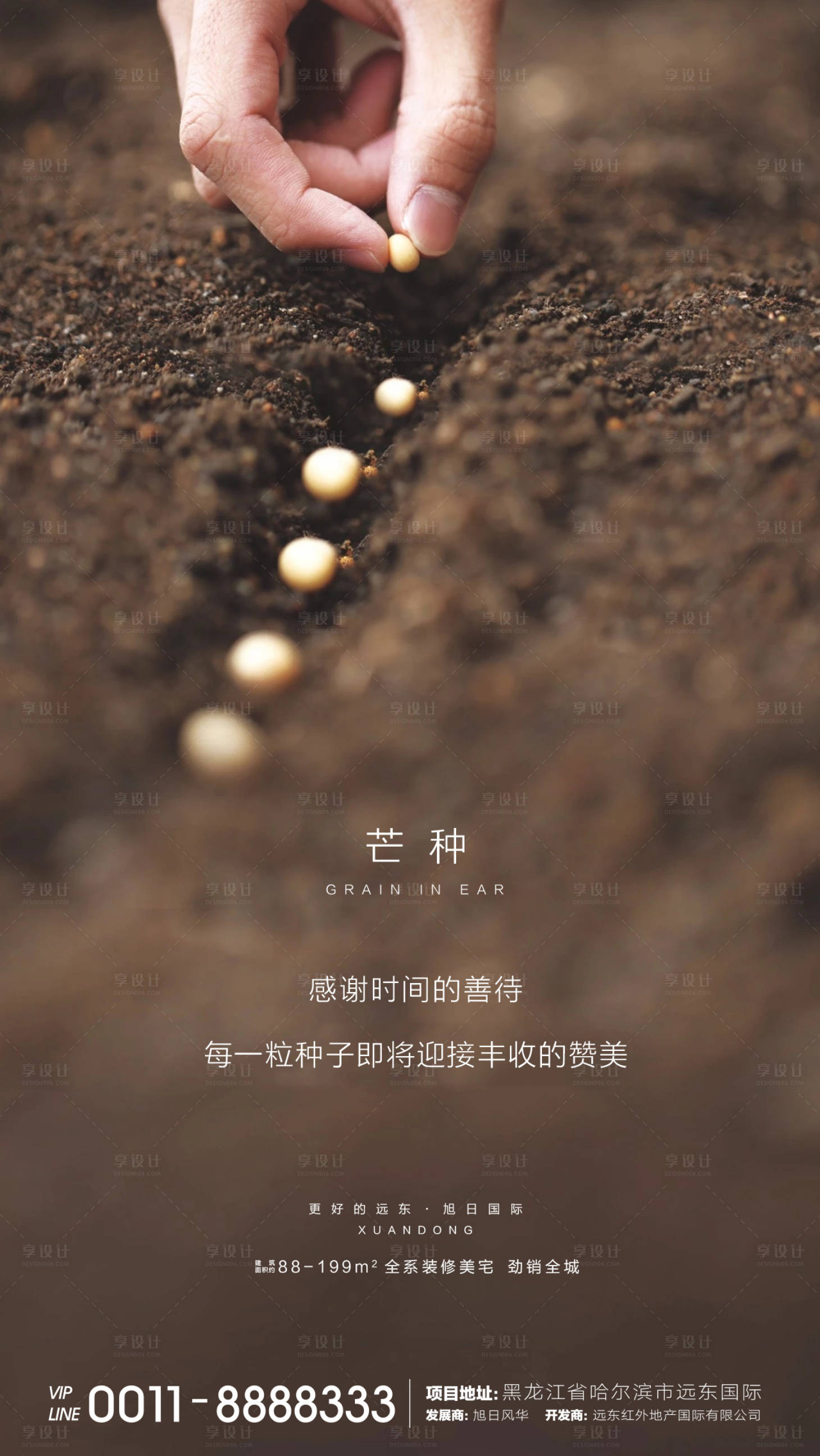 源文件下载【地产芒种节气移动端海报】编号：99370001014903880