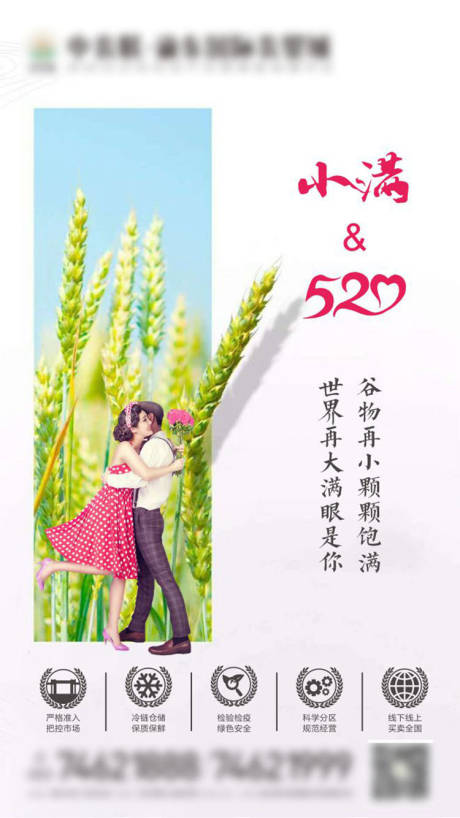 源文件下载【520小满微信移动端海报】编号：98540000926531523