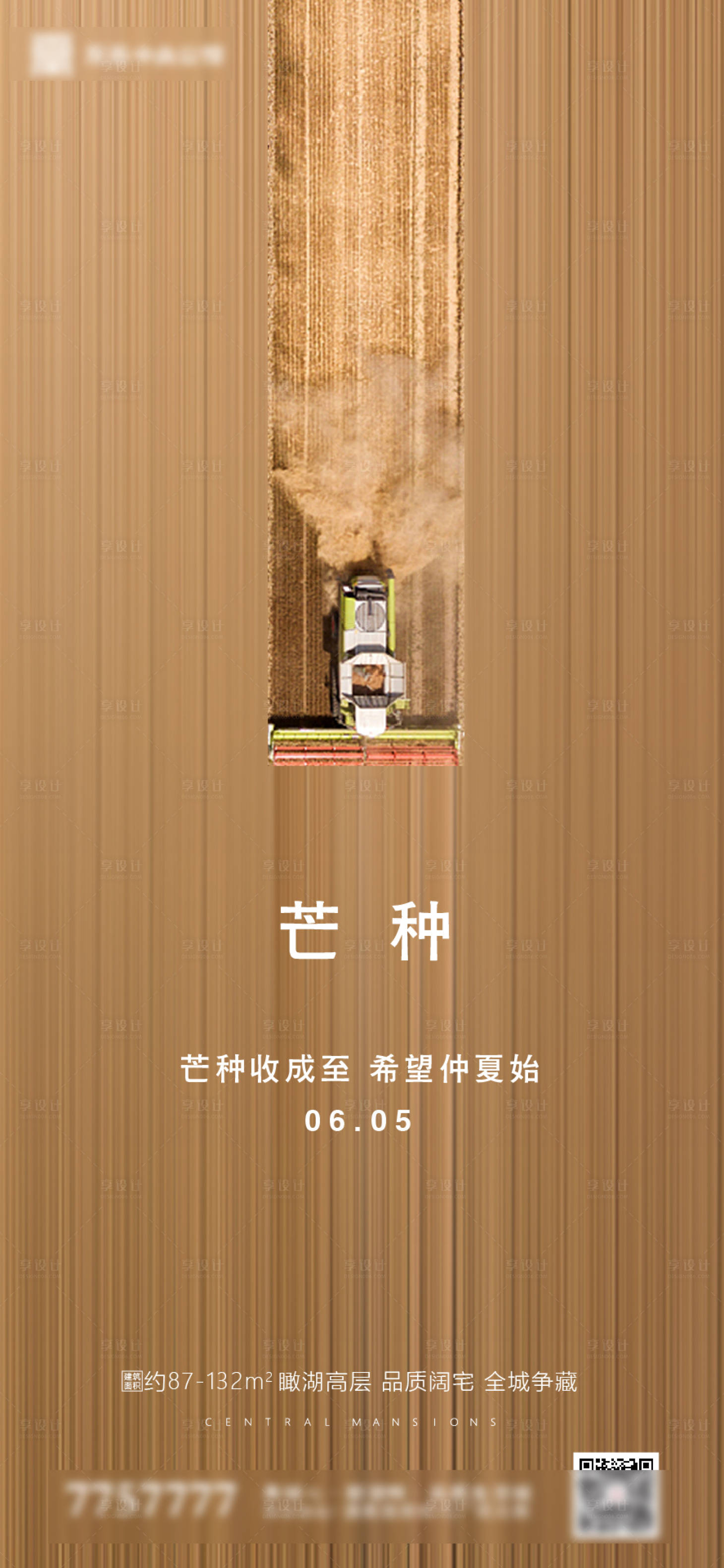 源文件下载【房地产芒种节气海报】编号：68170000929357336