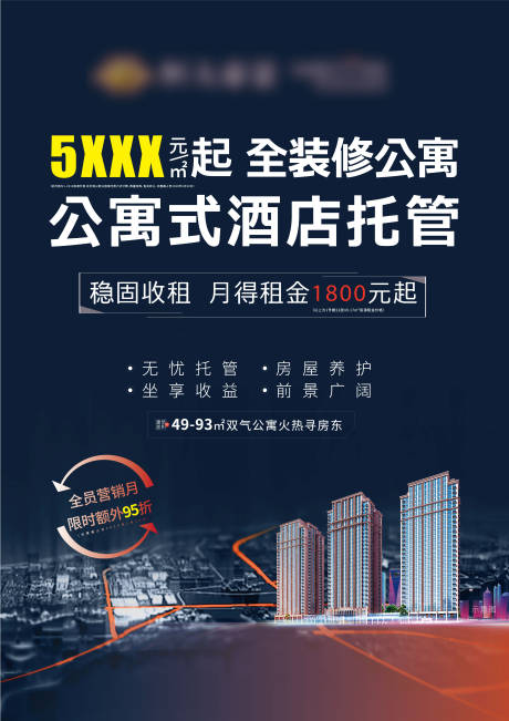 源文件下载【地产写字楼商业高端价值点海报】编号：23380001004777711