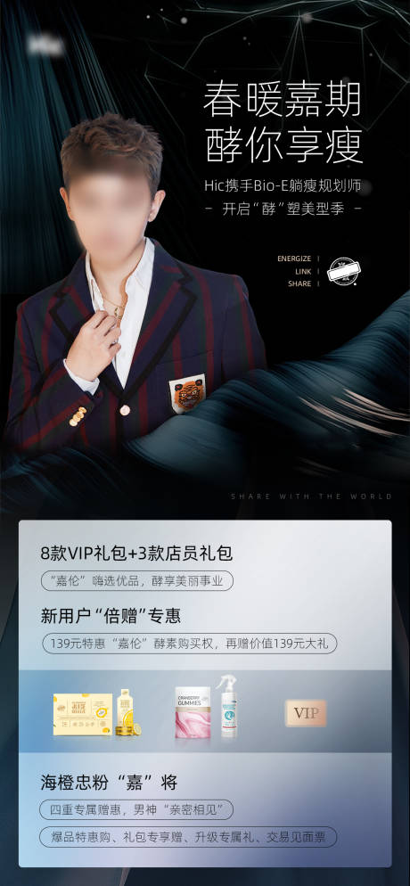 源文件下载【保健品促销宣传人物海报】编号：91160000917594224