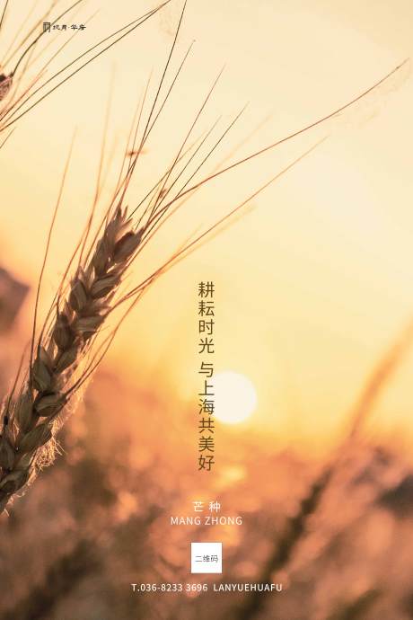 源文件下载【享设计】搜索编号：97510000904453118【棕色芒种写实创意海报】