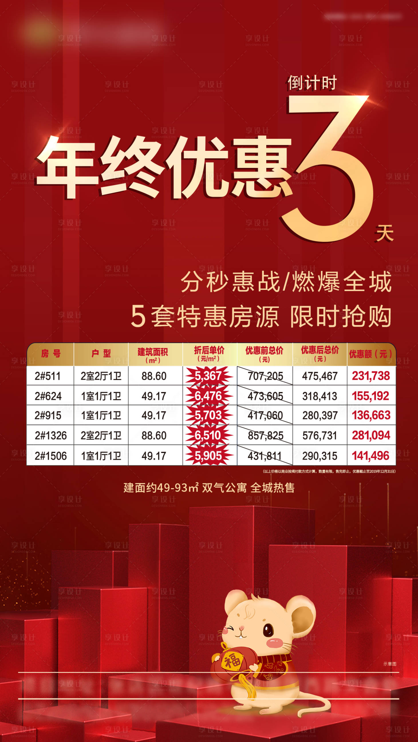 源文件下載【創意地產優惠特價房倒計時海報】編號：16030000939268027