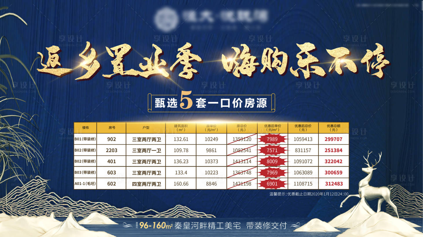 源文件下载【房地产一口价展板】编号：35660000988805454
