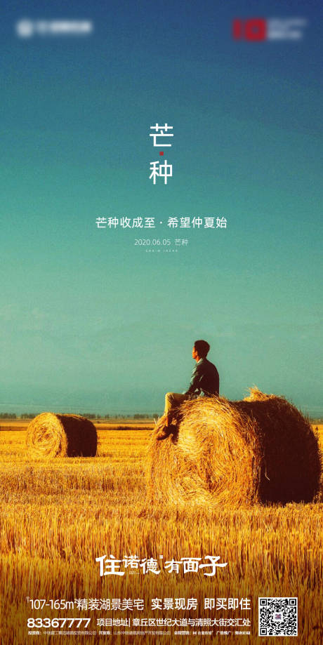 源文件下载【地产芒种节气移动端海报】编号：94360000903705867
