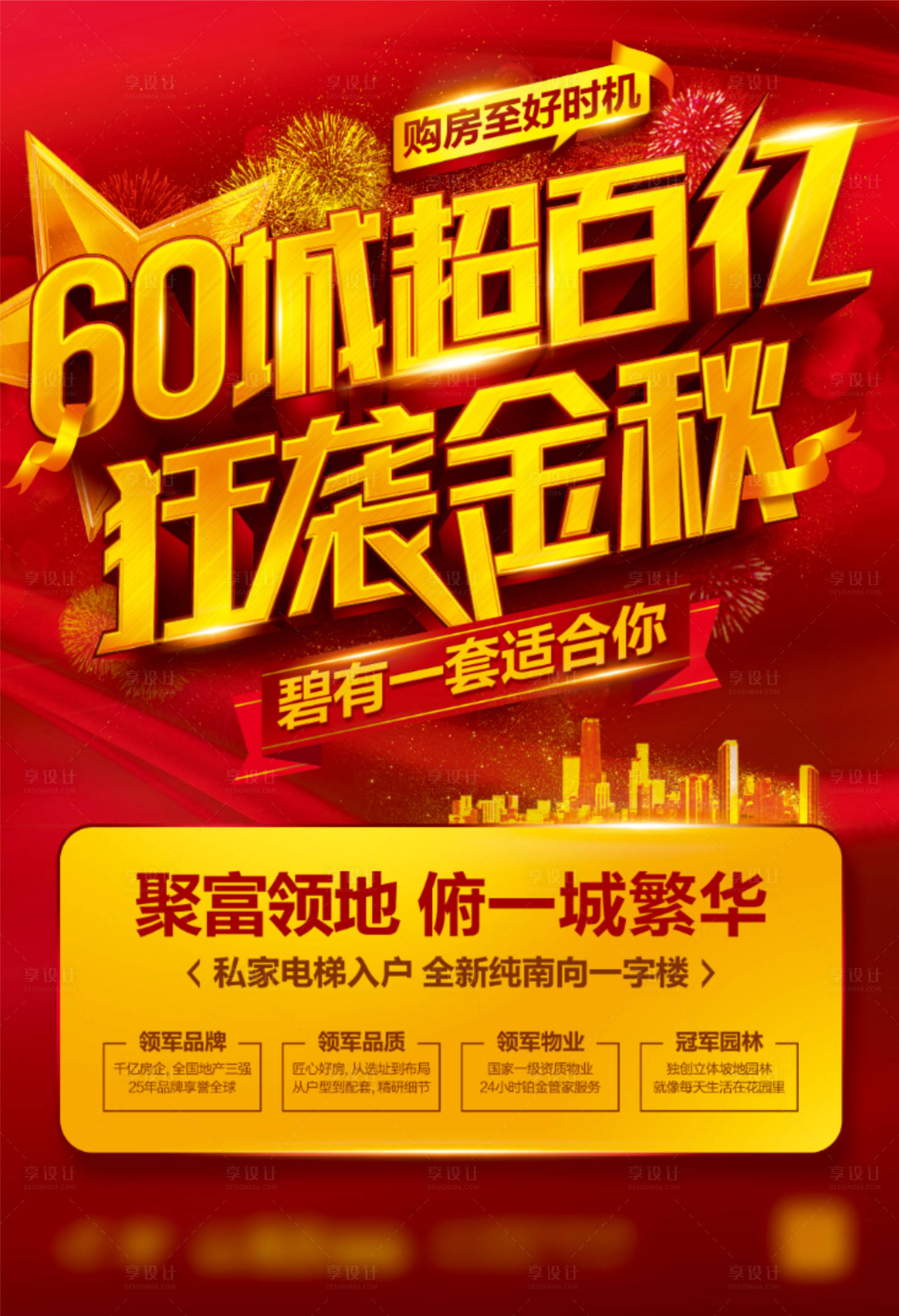 源文件下載【享設(shè)計】搜索編號：86100000826781886【地產(chǎn)熱銷加推海報】