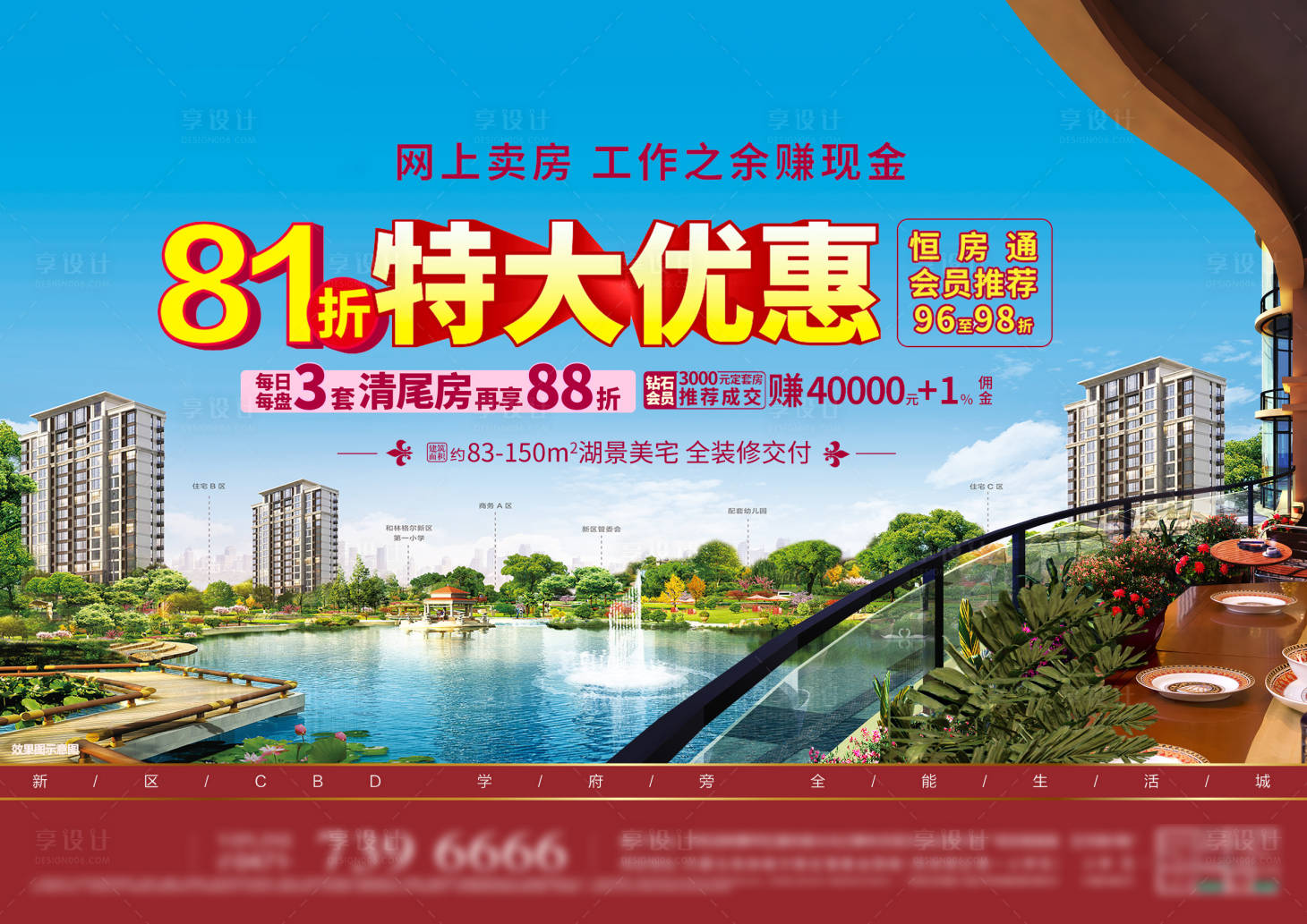 源文件下載【享設計】搜索編號：28020000951832000【地產報廣海報】