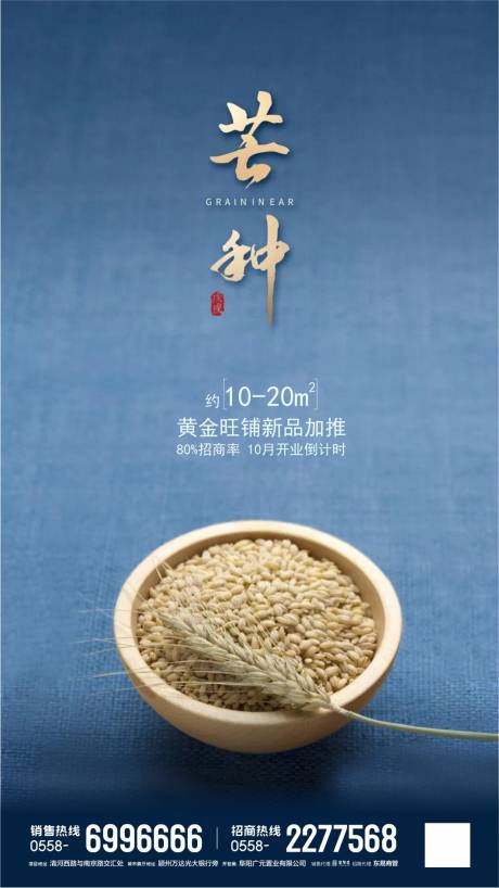 源文件下载【地产二十四节气芒种海报】编号：91690000930159019