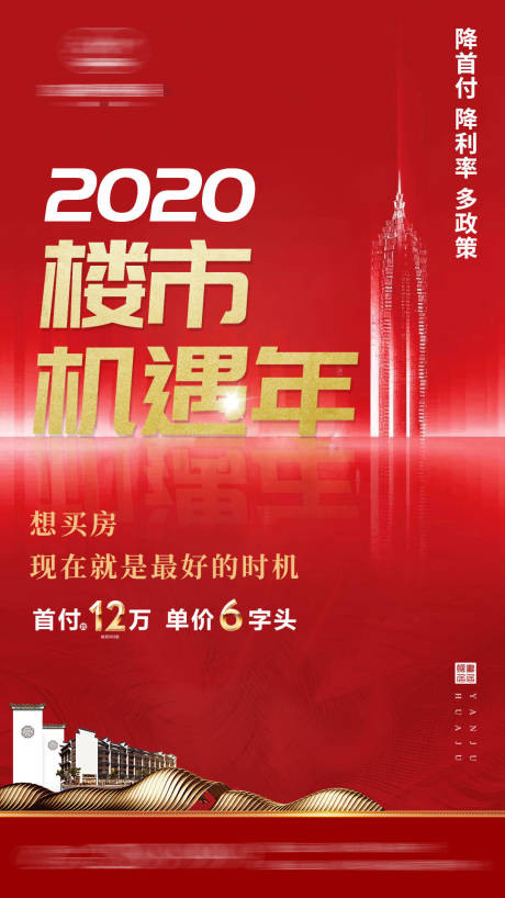 源文件下载【地产楼市利好红金微信海报】编号：20200519103023749