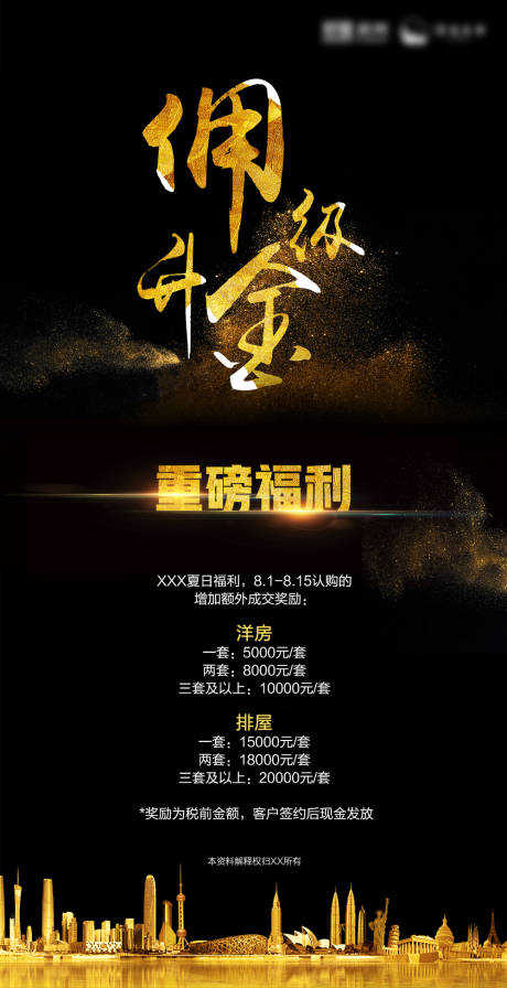 源文件下载【地产佣金升级移动端海报】编号：36280000909886208