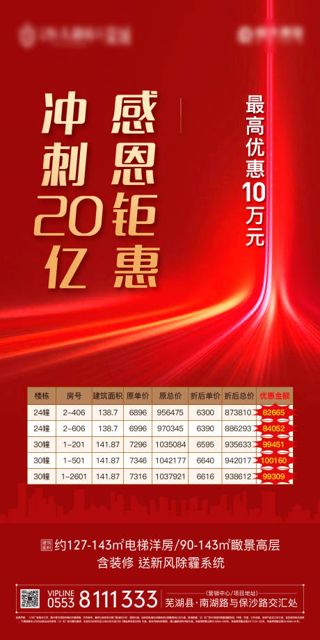 源文件下载【地产红金特价一口价房源移动端海报】编号：48100000206139611