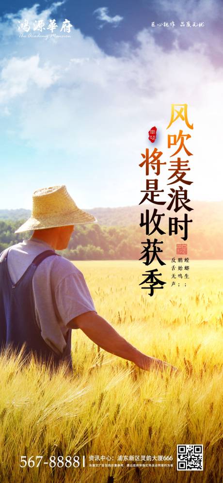 源文件下載【地產簡約芒種海報】編號：85420000949115767
