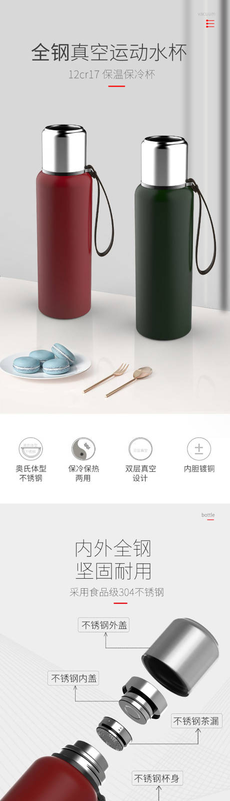 源文件下载【全钢真空运动水杯电商详情页】编号：98230000834185054