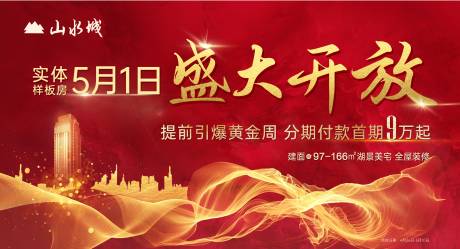 源文件下载【地产盛大开放主画面背景】编号：68490000860218739