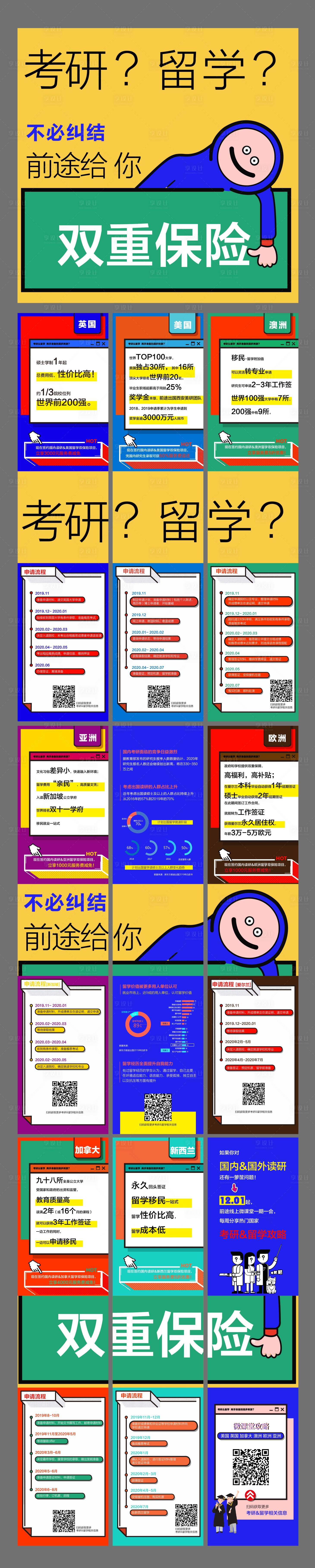 源文件下载【教育类九宫格海报】编号：30630001062634767