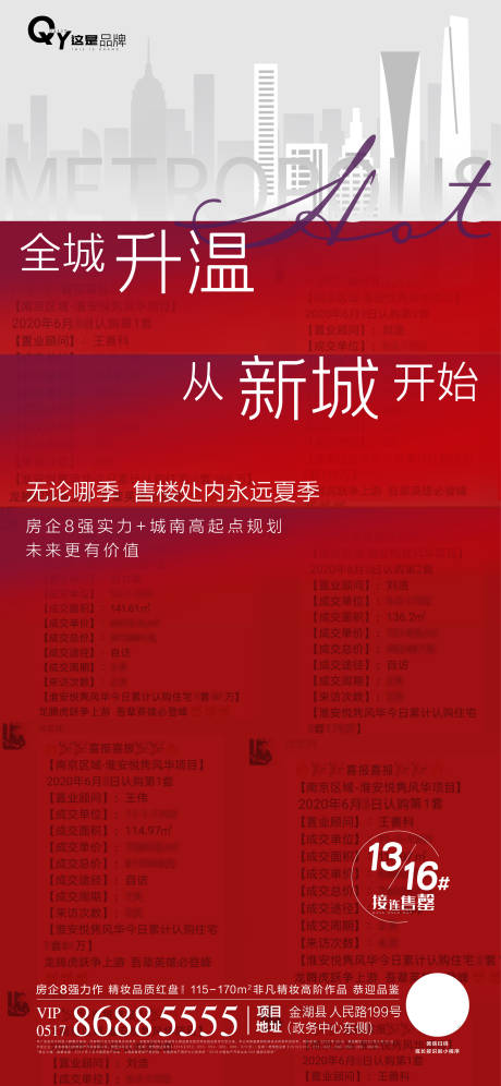 源文件下载【房地产热销人气移动端海报】编号：20200615213220877